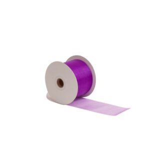 Cinta Organza Morada 7 cm x 100 mts