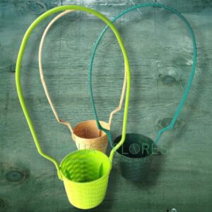 Canasto Plástico Diseño Tipo Mimbre 1 Unidad