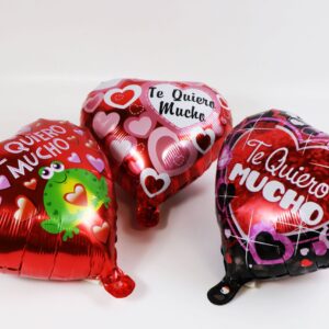 Globos Metalizados 18" "Te Quiero" Sin Varilla. Surtidos 10 uds