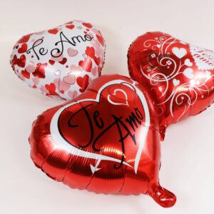 Globos Metalizados 18" "Te Amo" Sin Varilla, Surtidos 10 uds