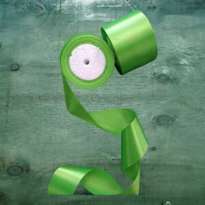 Cinta Satín Verde Pistacho 6.5cm x 22.8m