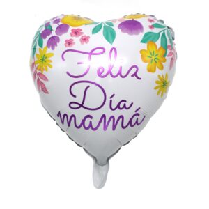 Globos Metalizados "Día de la Madre" 18" Surtidos Sin Varilla 10 uds