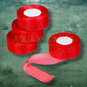 Cinta Organza Roja 4 cm x 45 m