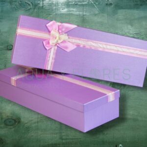 Caja Regalo Rectangular Lila 2X1