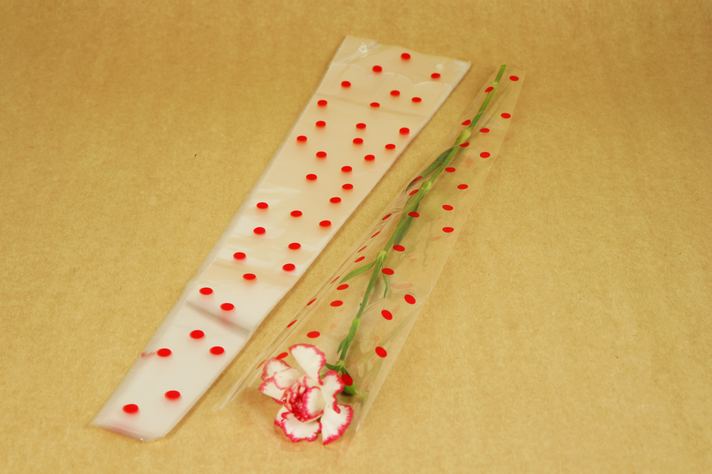 Manga Uniflor Puntos Rojo 54x12x4cm 50 Unidades - Imagen 3