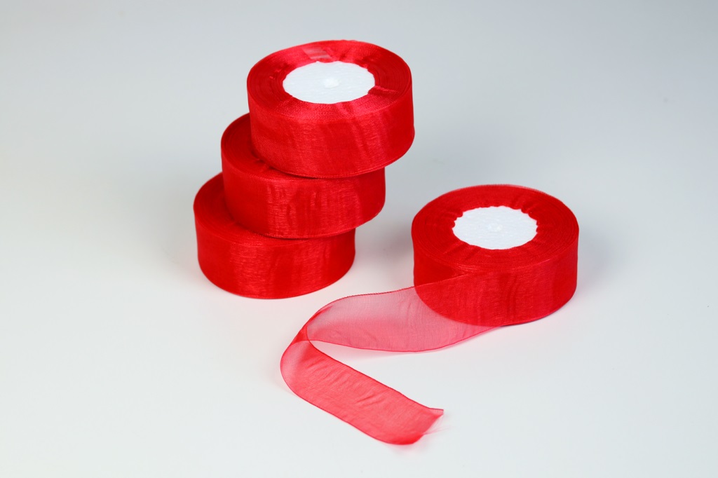 Cinta Organza 4 Rollos X 45m (Ancho 2cm) – Blanco, Zafiro, Verde, Esmeralda – Para Regalos, Bodas Y Manualidades
