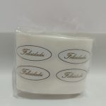 Adhesivo - Stickers "Felicidades" Blanco 100 uds