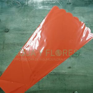 Manga 6 Rosas Fondo Naranja 49,5x27x10,2cm 50 Unidades