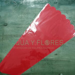 Manga 6 Rosas Fondo Rojo 49,5x27x10,2cm 50 Unidades