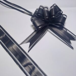 Moño Mágico 3x47cm Negro 10 Uds