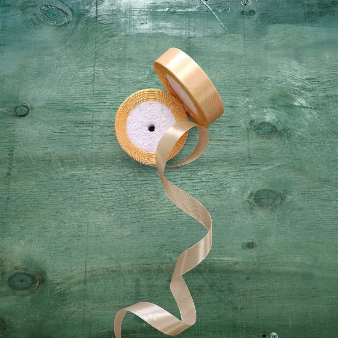 Cinta Satín Crema 2 cm x 22.8 m