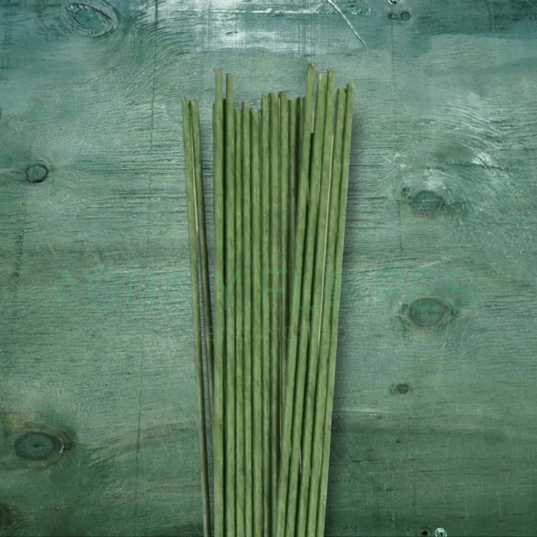 Alambre Floral Forrado Verde 0.7mm x 60cm 10 unids