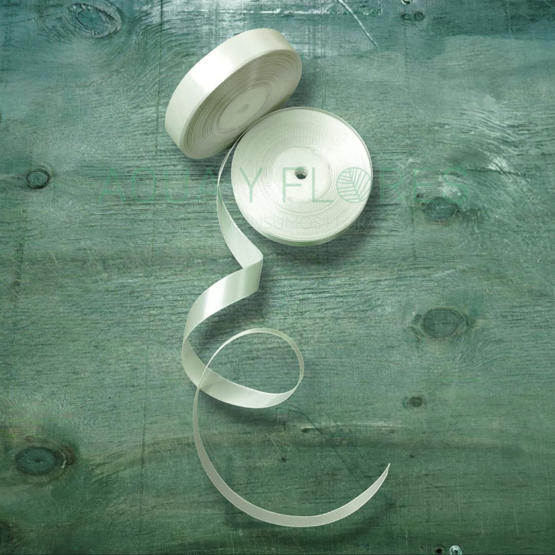 Cinta Satín Blanco 1.8 cms. x 40 mts.