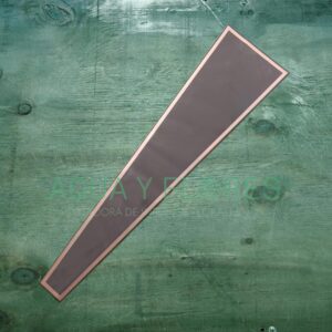 Manga Uniflor Transparente Marco Dorado con Fondo Gris 12x45x4.5cm 50 Unidades