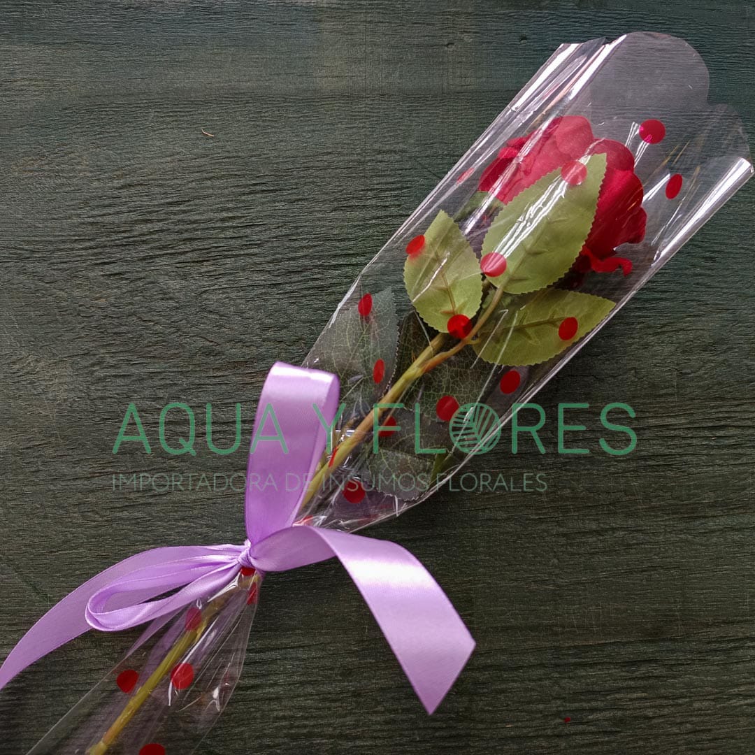 Manga Uniflor Puntos Rojo 54x12x4cm 50 Unidades - Imagen 2