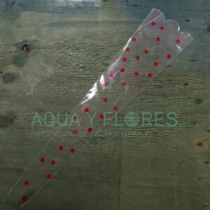 Manga Uniflor Puntos Rojo 54x12x4cm 50 Unidades