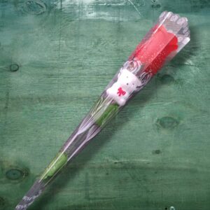 Pincho Decoración Rosa Roja con Osito 1 Unidad