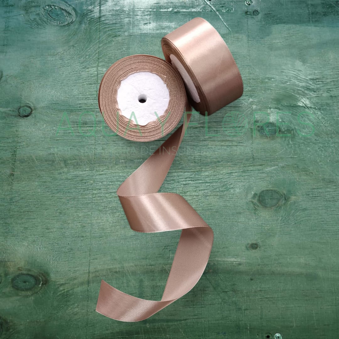 Cinta Satín Ceniza 4 cm x 22.8 m