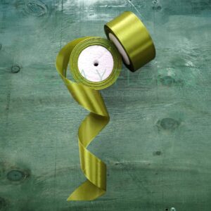 Cinta Satín 4cm. x 22.8mts. Verde Oliva