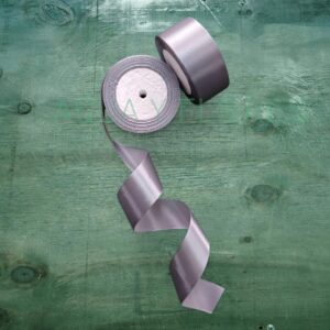 Cinta Satín Plateada 4 cm x 22.8 m