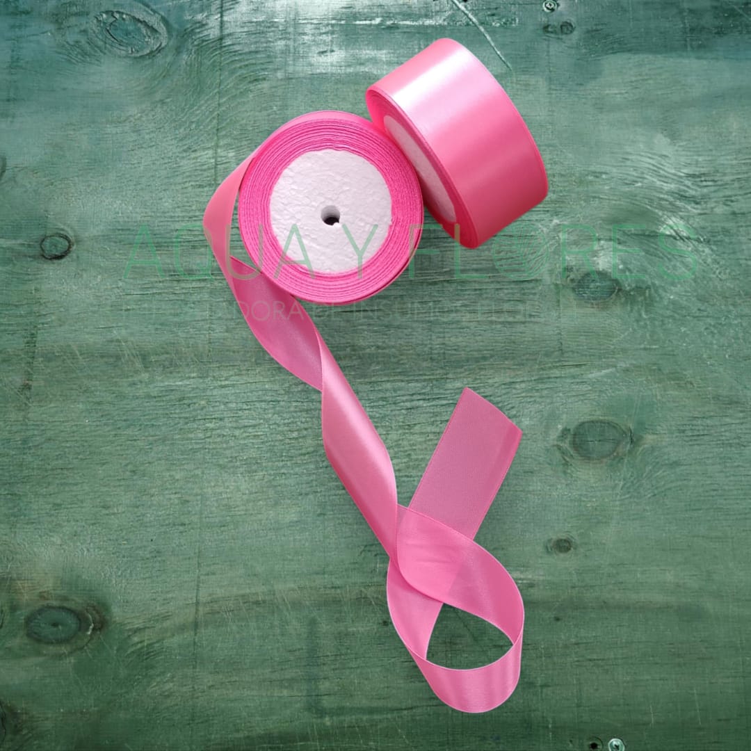 Cinta Satín 4cm x 22.8mts Rosado Barbie