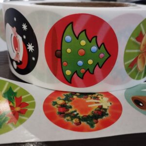 Stickers Navideño 100 Unid.