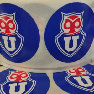 Adhesivo-Stickers Equipo Fútbol U. de Chile 100 Unid.