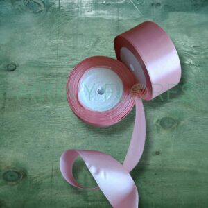 Cinta Satín 4cm x 22.8mts. Rosado Metalizado Claro