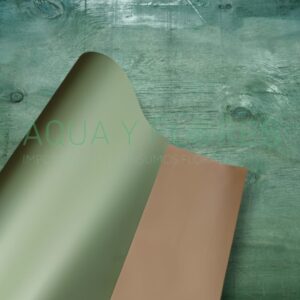 Papel Coreano Bicolor Verde/Damasco Suave Pqte. 20 Pliegos