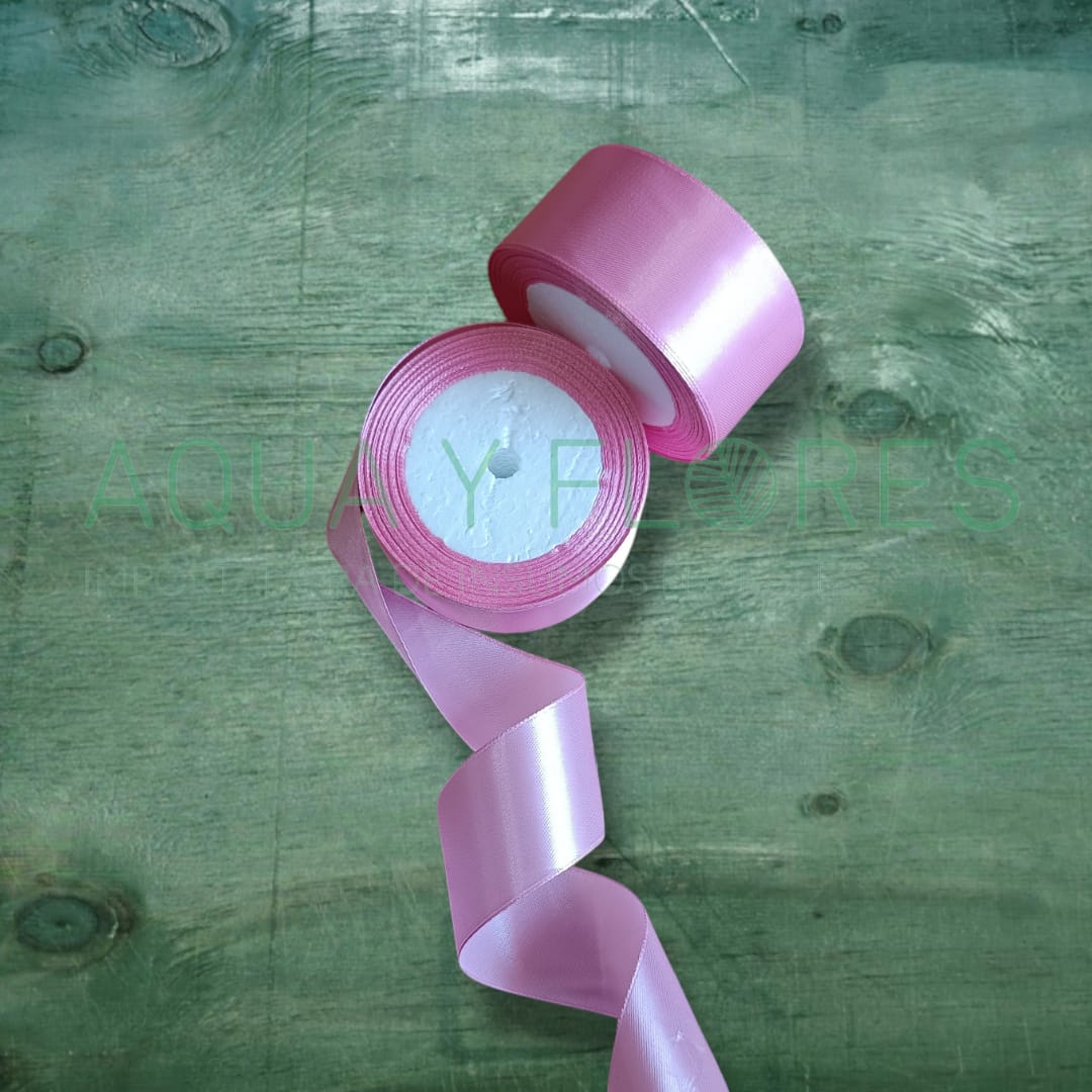 Cinta Satín 4cm. x 22.8mts. Rosada