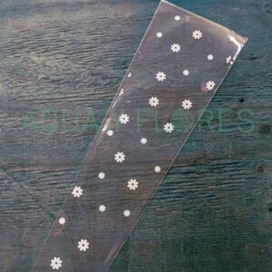 Manga Uniflor Flores Blancas 59x13x4cm 50 Unidades SPA051