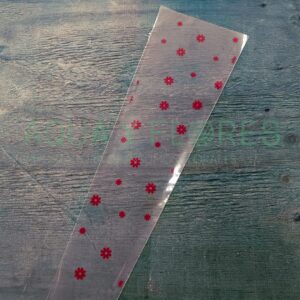 Manga Uniflor Flores Rojas 59x13x4cm 50 Unidades SPA052