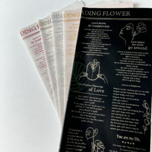 Papel Coreano Ahumado "Poemas" 20 pliegos 57x56cm