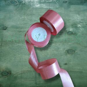 Cinta Satín 4cm x 22.8mts Rosado Metalizado Oscuro