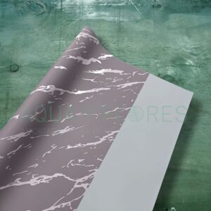 Papel Coreano Bicolor Marmoleado Perlado Gris/Celeste 20 pliegos 57x56cm