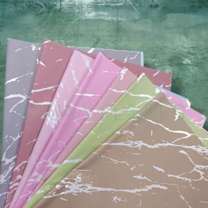 Papel Coreano Sólido Bicolor Marmoleado Perlado 20 pliegos 57x56cm