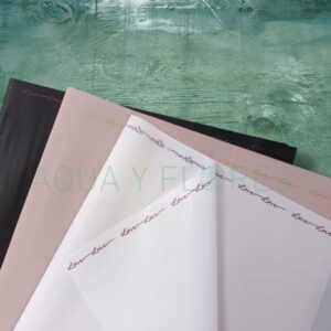 Papel Coreano Ahumado Letras Love Cursiva 20 pliegos 57x56cm