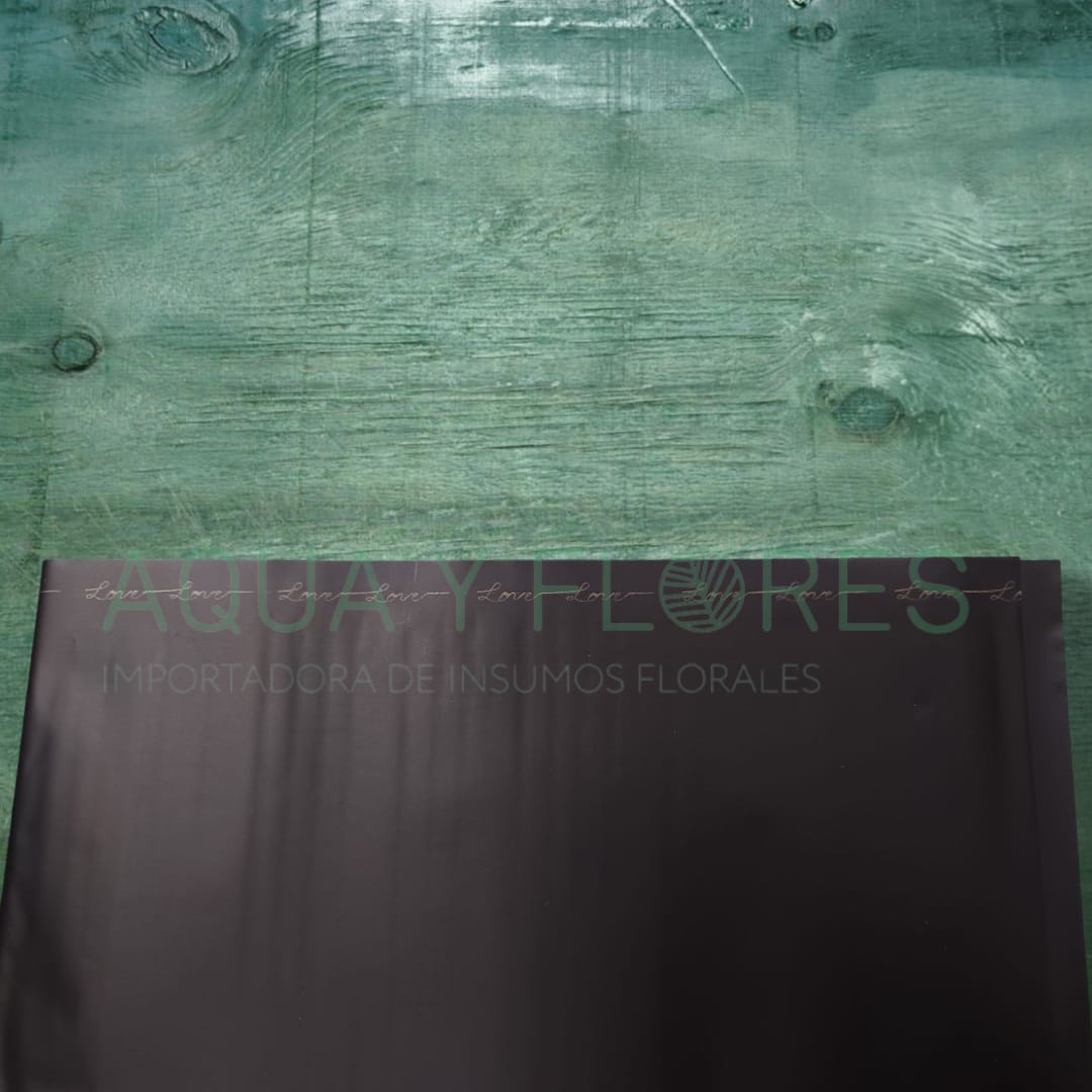 Papel Coreano Ahumado Letras Love Cursiva 20 pliegos 57x56cm - Imagen 2