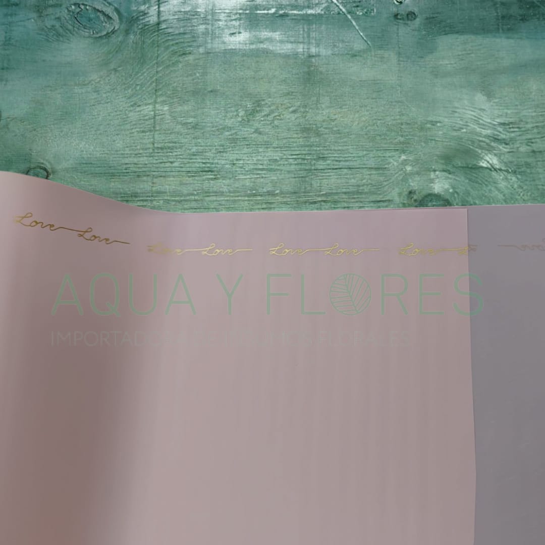 Papel Coreano Ahumado Letras Love Cursiva 20 pliegos 57x56cm - Imagen 4