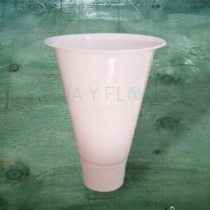 Florero Plástico Blanco Chico