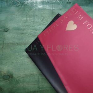 Papel Coreano Corazón Dorado 20 pliegos 57×56cm