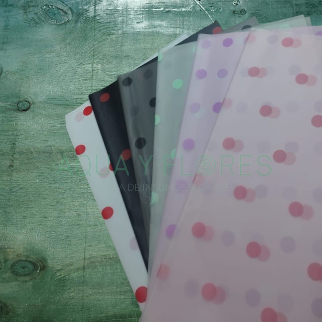 Papel Coreano Ahumado Puntos 20 pliegos 57x56cm