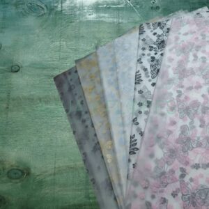 Papel Coreano Ahumado Multimariposas 20 pliegos 57x56cm