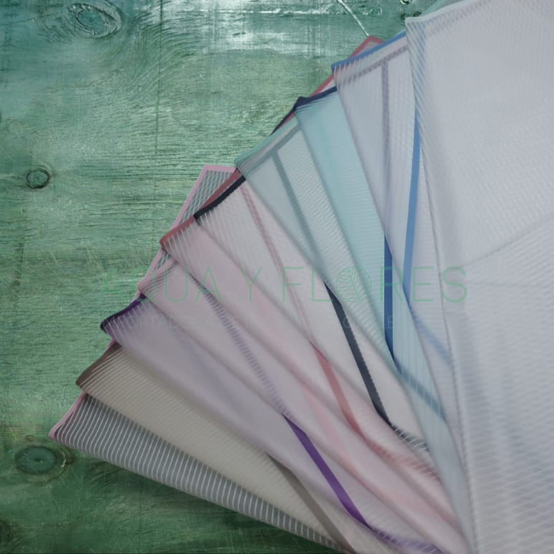 Papel Coreano Ahumado Líneas 20 pliegos 57x56cm