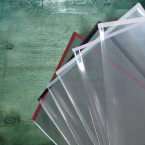 Papel Coreano Transparente Borde Color 20 pliegos 57x56cm
