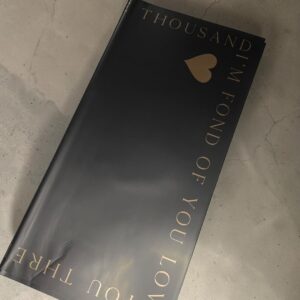 Papel Coreano Corazón Dorado Negro 20 pliegos 57×56cm
