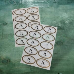 Stickers Condolencias 100 unidades