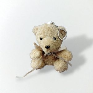 Peluche Osito Cinta 12 Cms. con Llavero Unidad