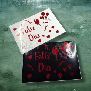 Vinilo Adhesivo Feliz Día Grande 5 Unid. Surt.