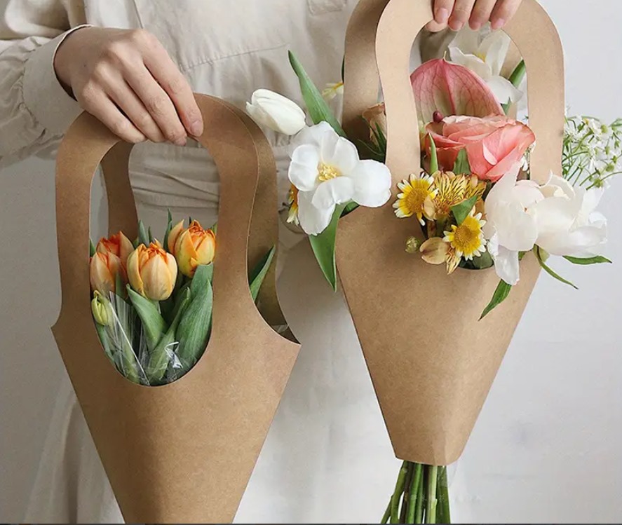 Cartera Cono Kraft Mediana 30*55*11,5cm pqte10 Unid. - Imagen 2